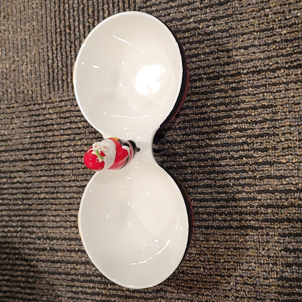 Santa Appetizers bowl and knife - Picture 11 of 11